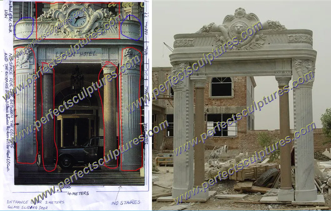 Polished Marble Mantel