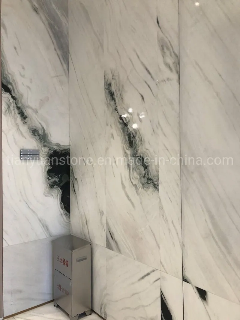 Panda White Marble Wall