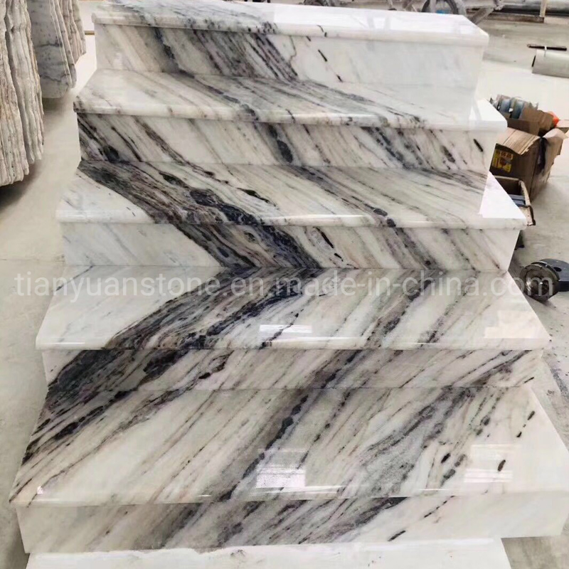Natural Imported Marble &Granite Step/Stair Treads with Anti-Slip Nosing