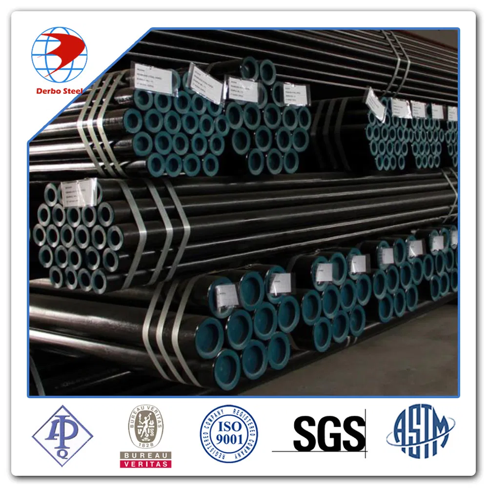 A53 A106 Gr. B Carbon Steel Seamless Welded Black Painting Steel Pipe