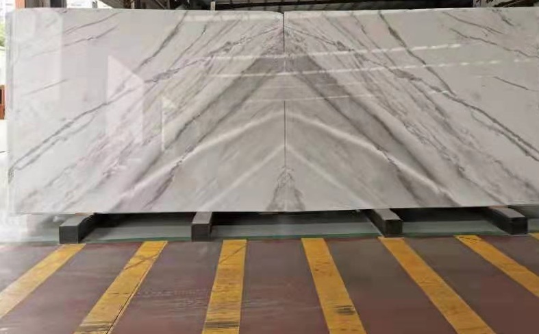 Chinese Guangxi White Marble Polished Bookmatch Big Slabs