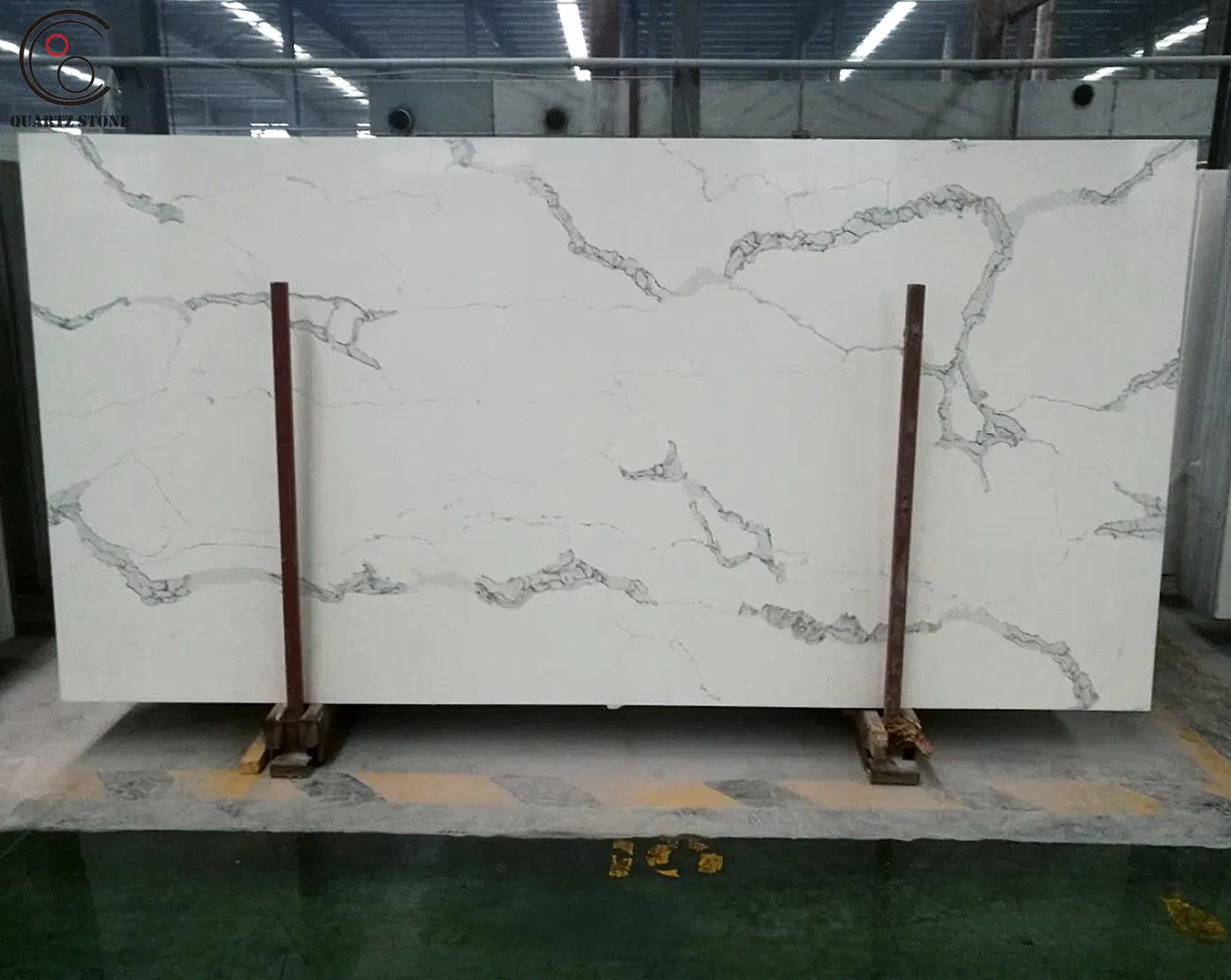 Calacatta Carrara and Marble-Like Veined Quartz Slabs