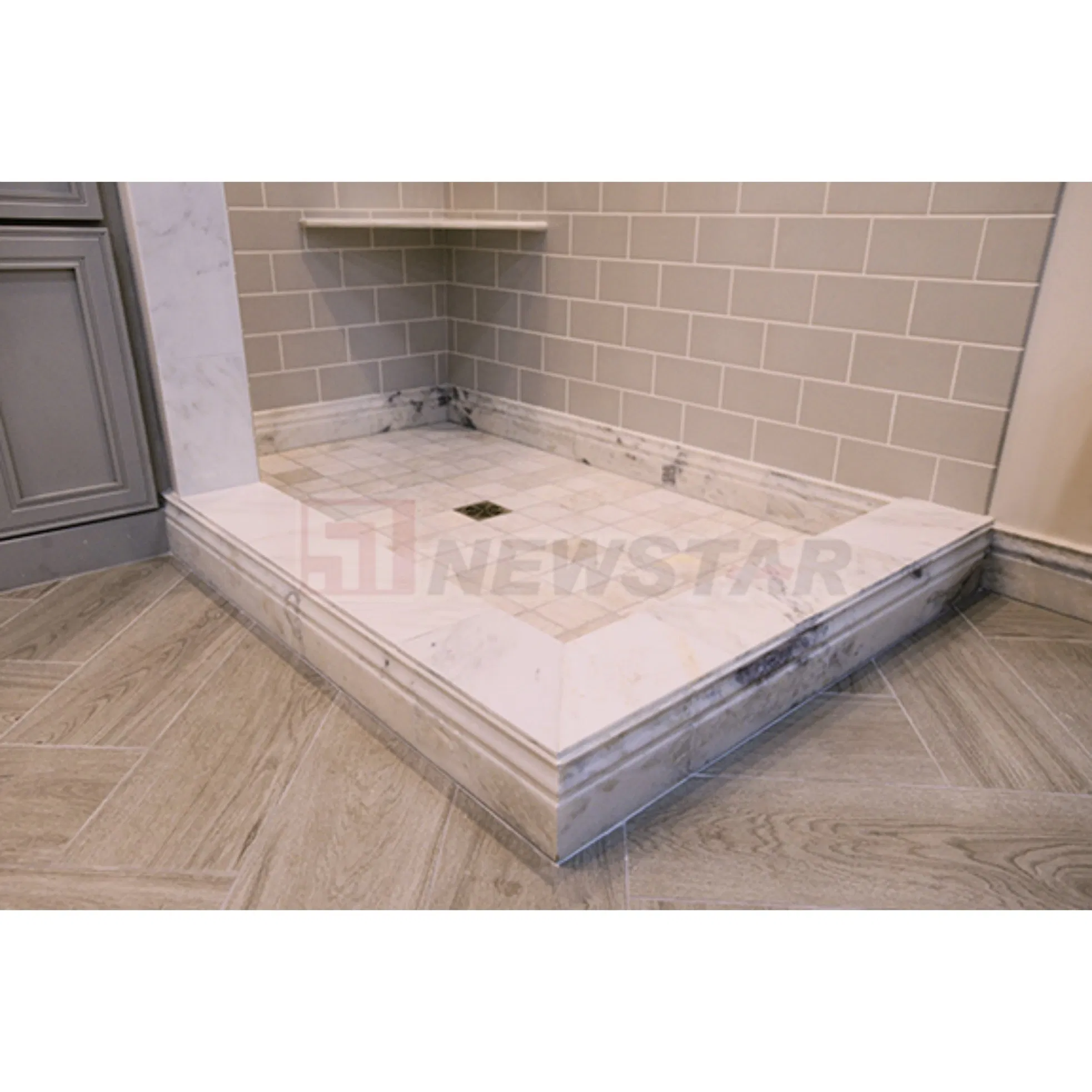 Newstar Custom Size Nature Marble Stone Skirting Floor Wall Border Interior Decorative Line for Villa
