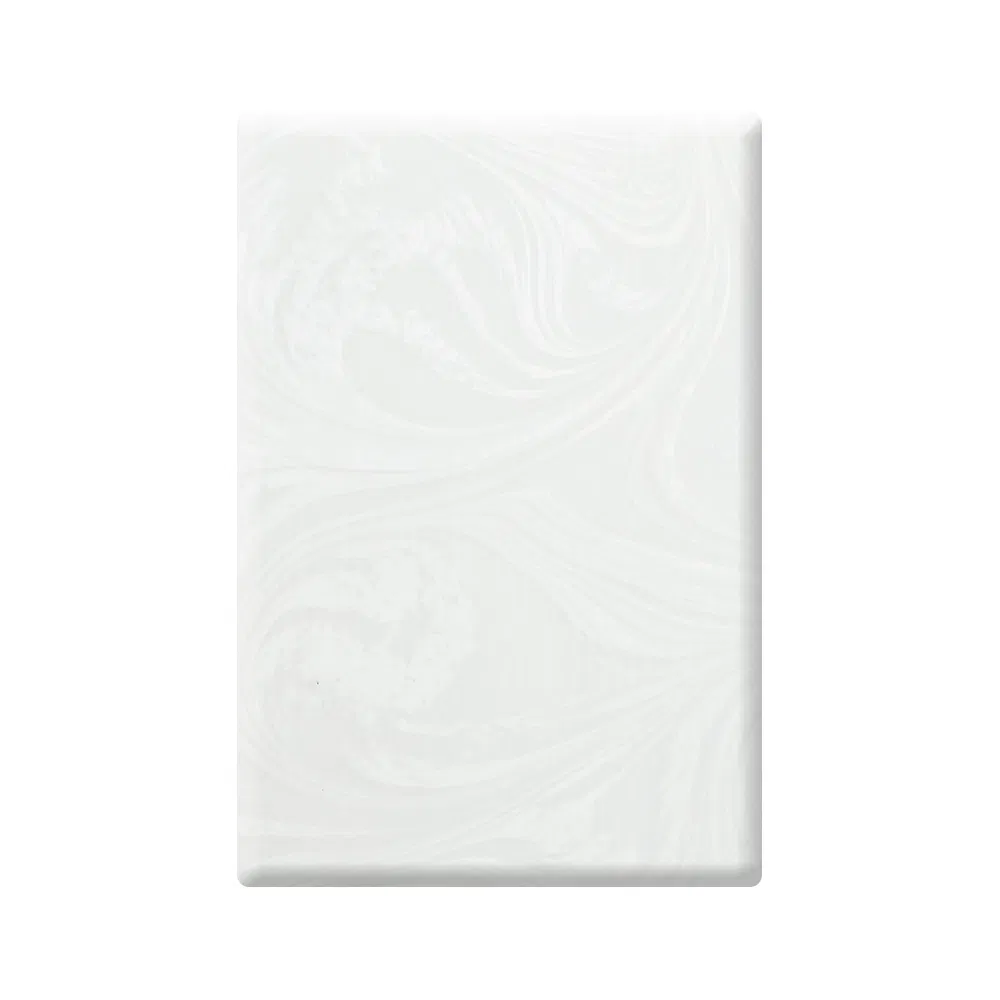 Premium White Engineered Stone Slab with Stylish Veining Patterns
