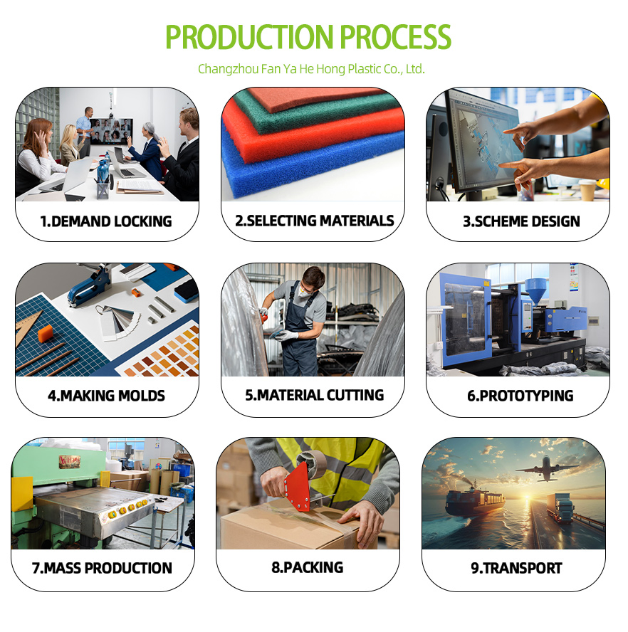 Custom Foam Insert Packaging Black EPE PU EVA Foam Package High Density Polyethylene Foam Insert Packaging