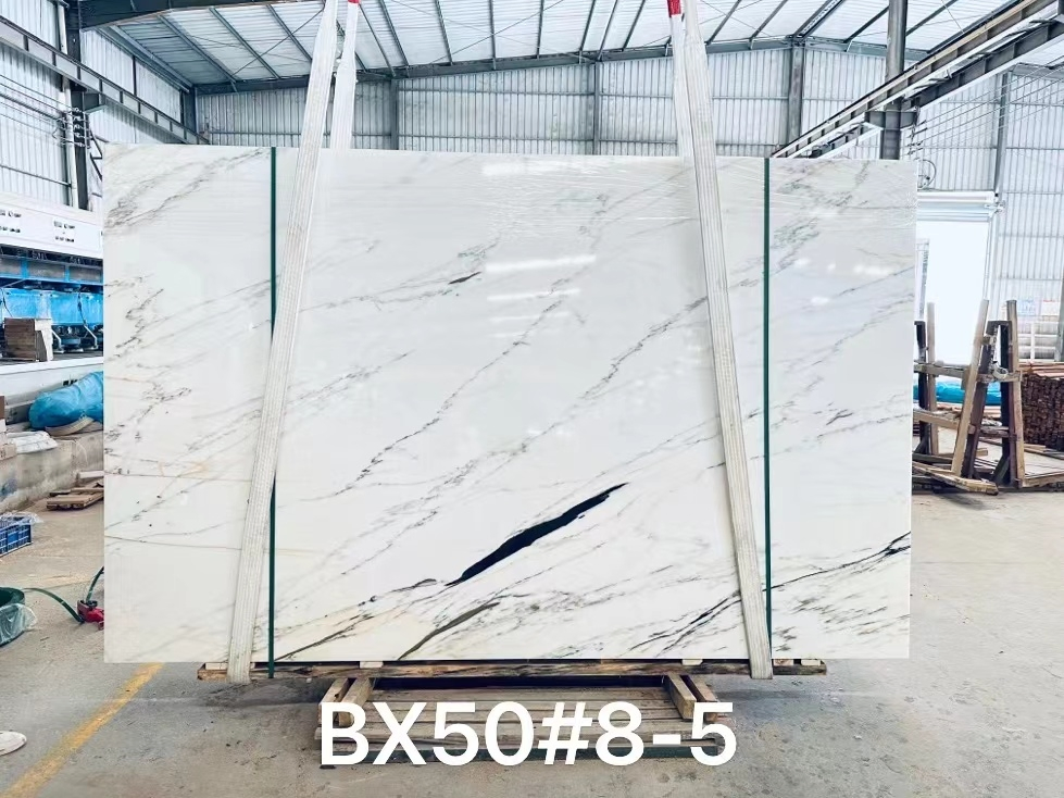 Polished Bianco Carrara/Statuario/Oriental/Thassos/Arabescato/Calacatta/Crystal/Panda White Marble for Bathroom/ Kitchen/Stair Decoration Marble