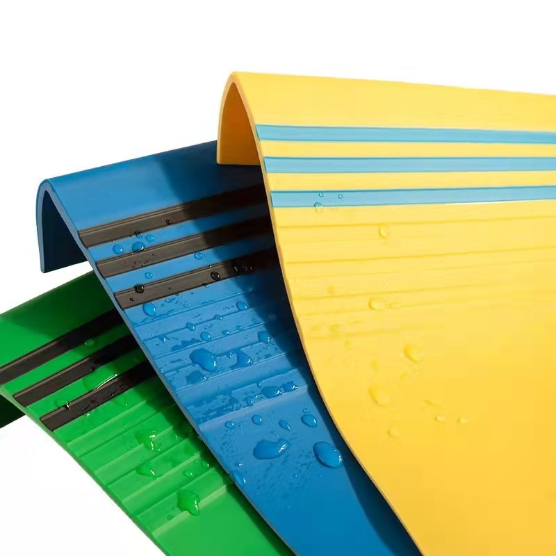 Rubber Stair Coverings Skid Resistant Treads for Concrete Marble Tile