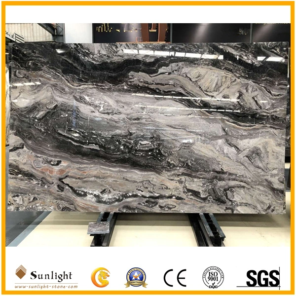 Italian Natural Bookmatch Grigio Orobico Venice Fantasy Brown Marble for Tile/Background