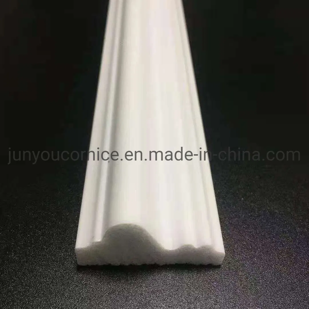 Wooden Marble White Color Polystyrene Baseboard for Floor Decoration Floor Skirting