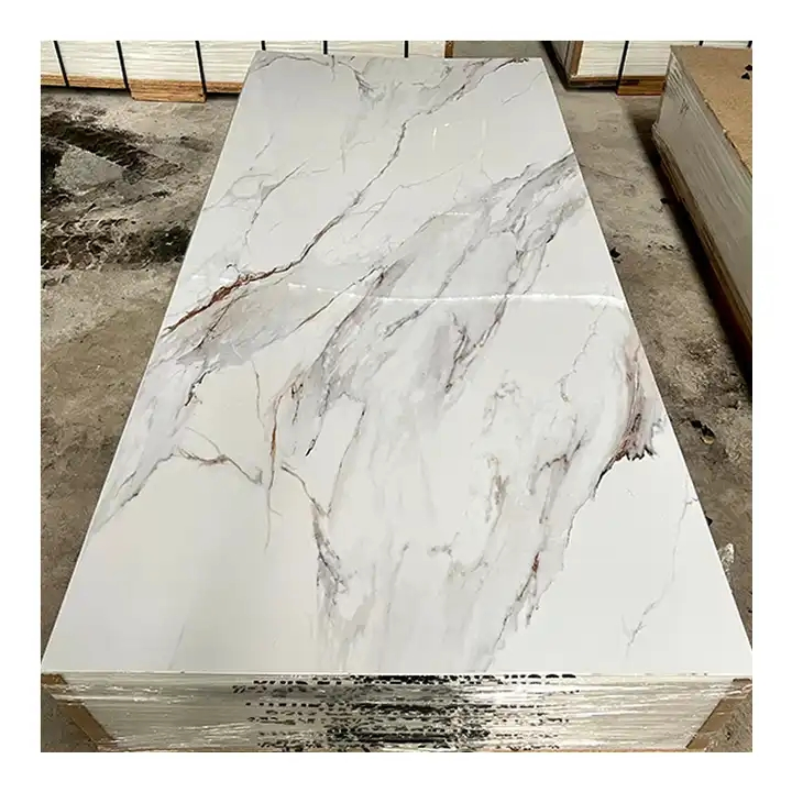UV Marble PVC Wall Panels Sheet PVC Cladding Boards for TV Board