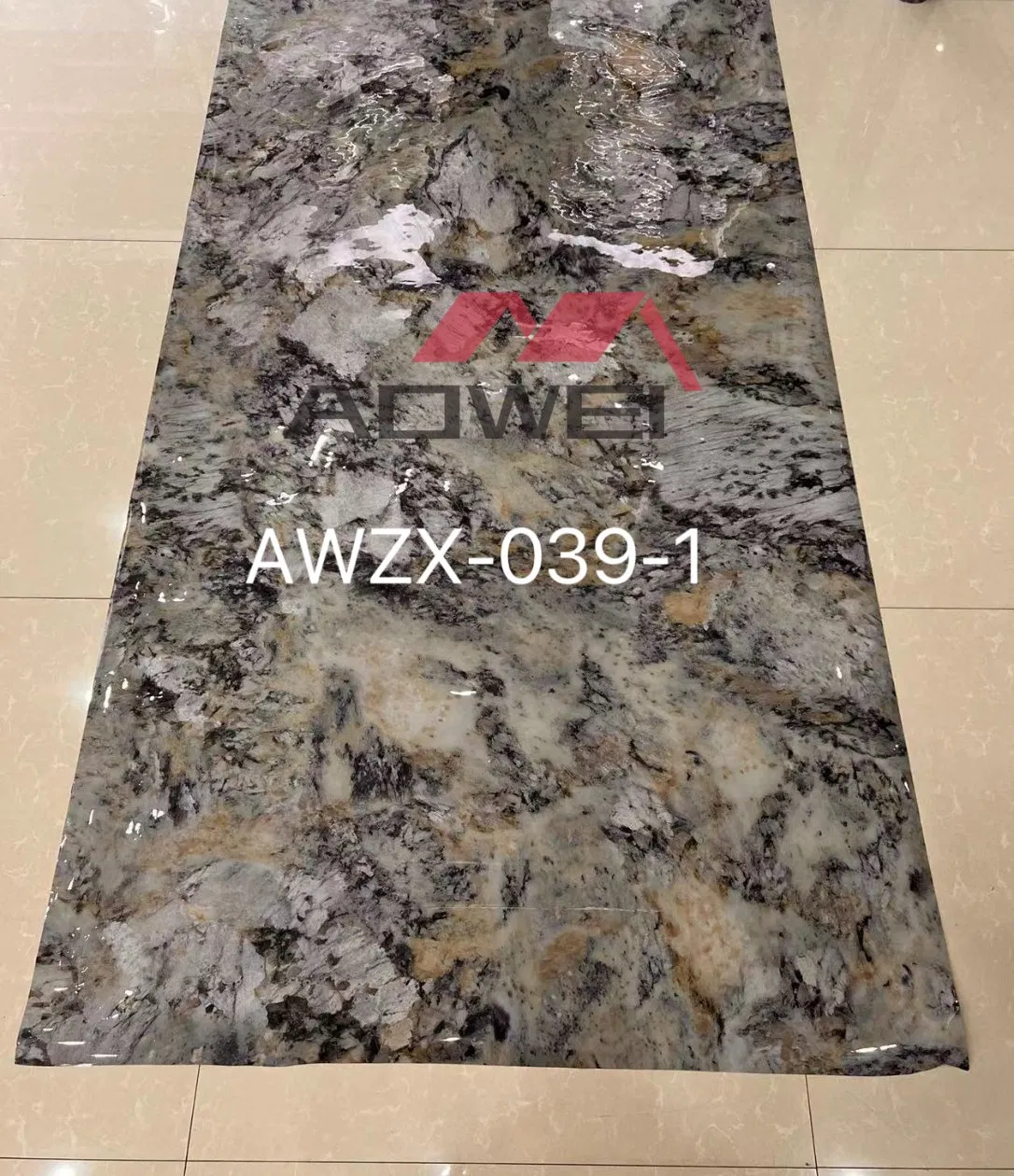 Moisture Proof Scratch Resistant Stone Plastic Composite for Laundry Room Backsplash