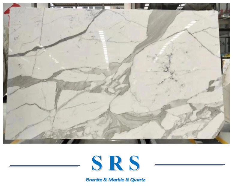Natural Stone Bianco Carrara Volakas Ariston Athens Calacatta White Marble for Interior Flooring/Wall/Background/Countertop/Stair