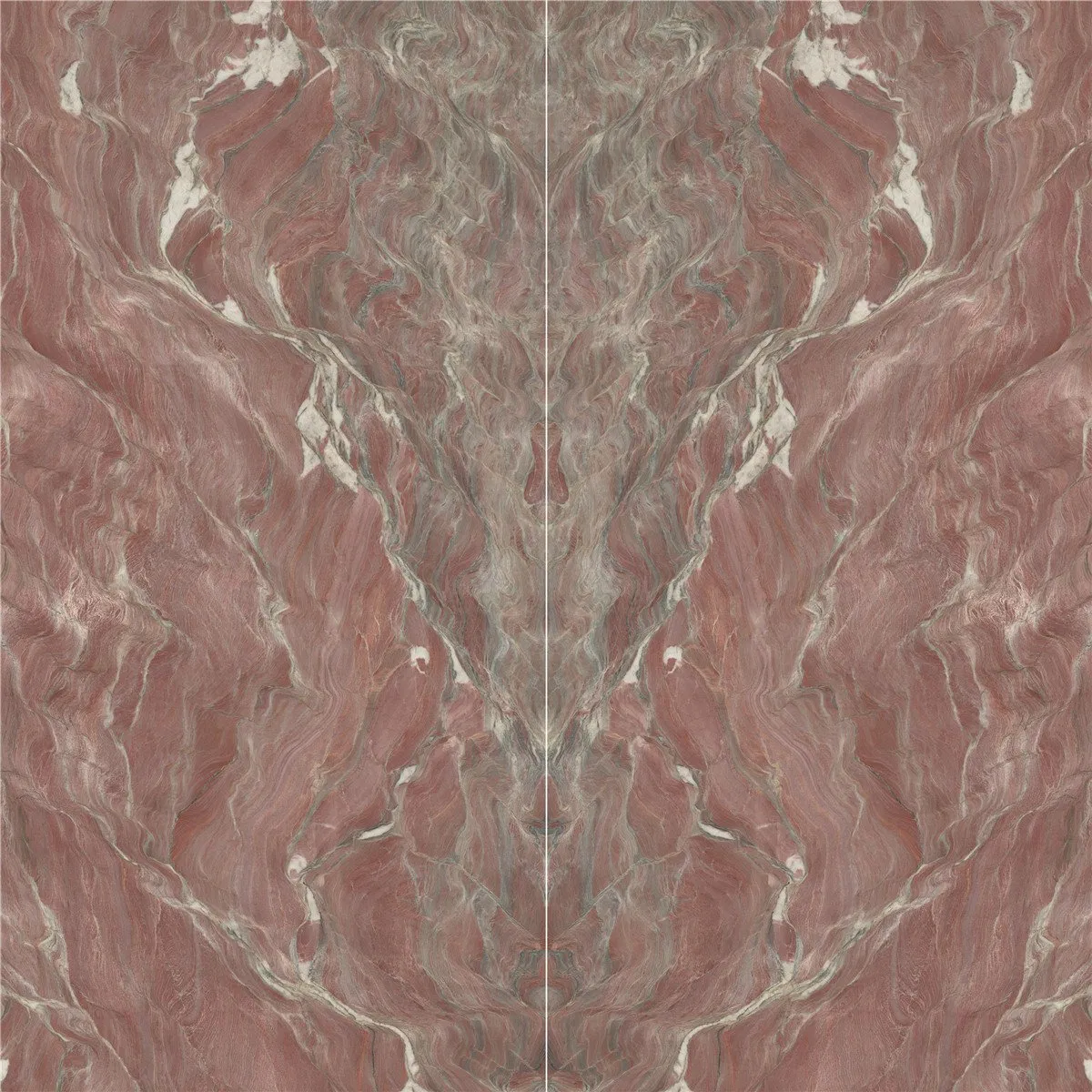 Pink Bookmatch Marble Large Format Sintered Stone Porcelain Slab
