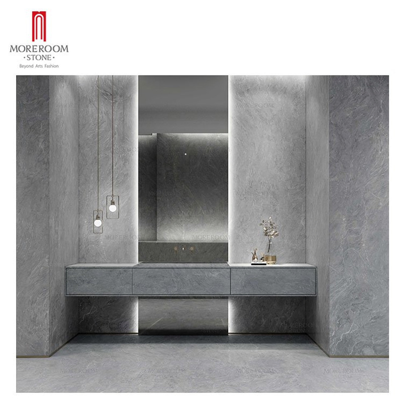 Large Format Gray Series Marble Tiles Sintered Stone for Wall Floor Countertop