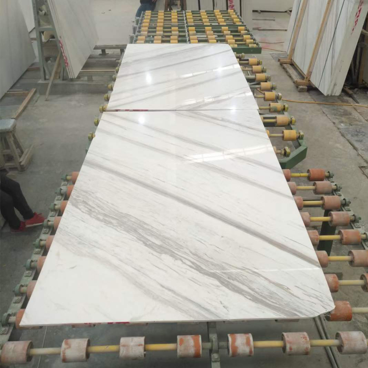 Luxury Bookmatch Design White Marble Floor Wall Slab Tile Volakas Marble Price