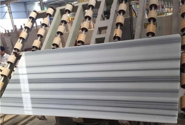 Zebra Marmara/Straight White/White Jade Bookmatch Marble Slab