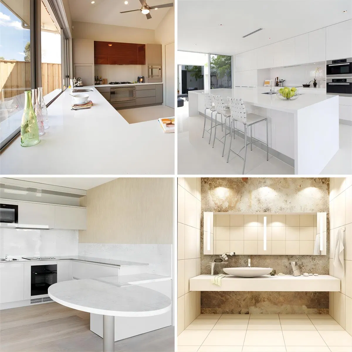 Wholesale Price Cut-to-Size Onyx Faux Solid Surface Kitchen Backsplash Manufacturer in China