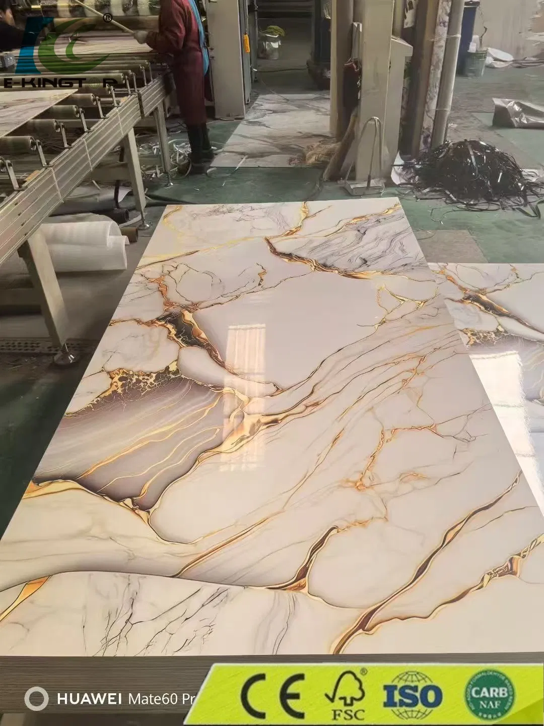 Spc Wall Panel Artificial PVC Marble Panel PVC Sheet 3D Design Decorative Wall Board
