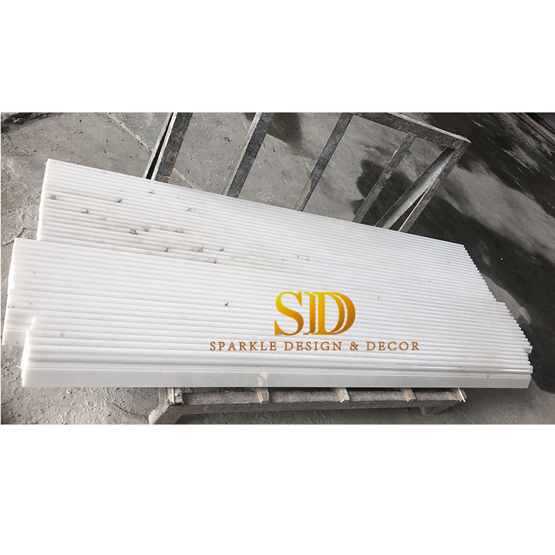 Good Price Nice White Marble Skirting/Trim for Bathroom Decoration