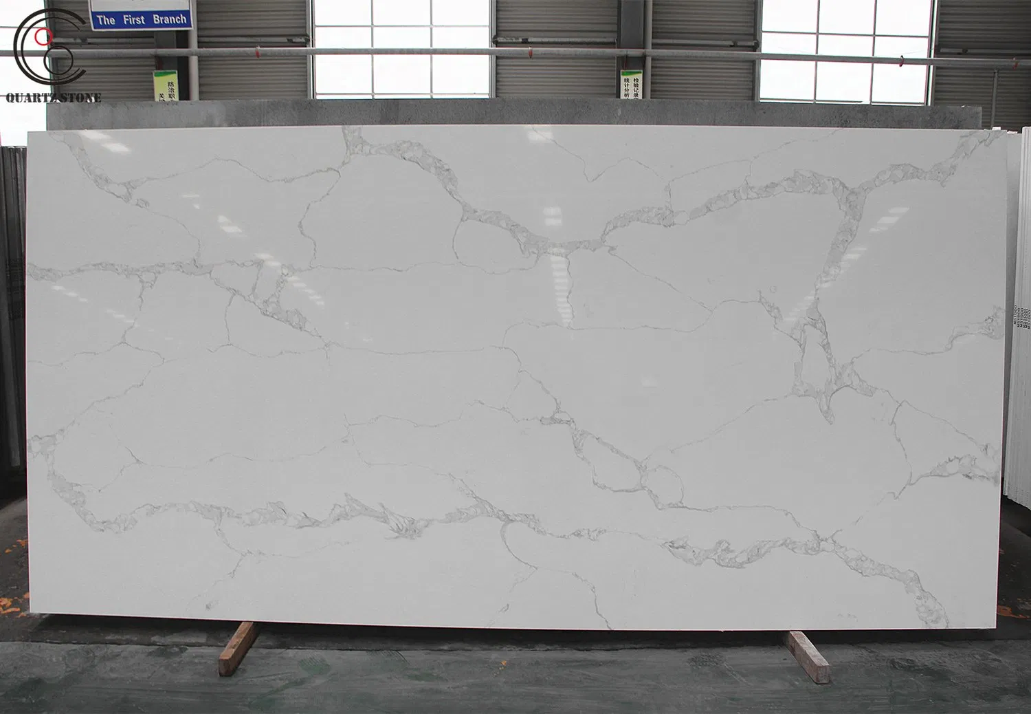 Calacatta Carrara and Marble-Like Veined Quartz Slabs