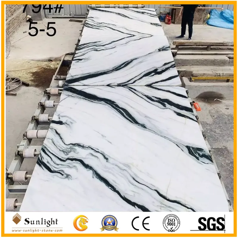 Panda White Marble Wall