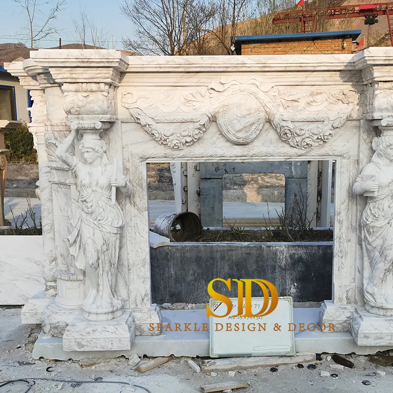 Marble Fireplace View 4