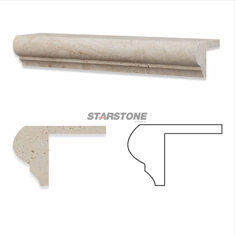 Starstone Natural Beige Marble Frame Trim Marble Wall Skirting for Sale