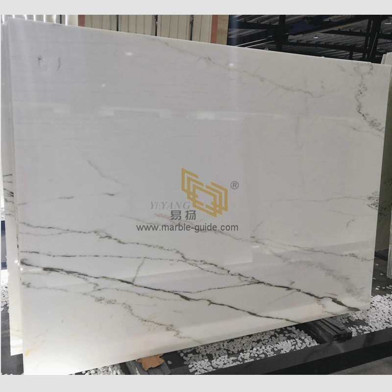 Natural Chinese Calacatta/Carrara Gold/White Marble Slabs for Kitchen/Bathroom/Countertop Floor/Wall Tiles