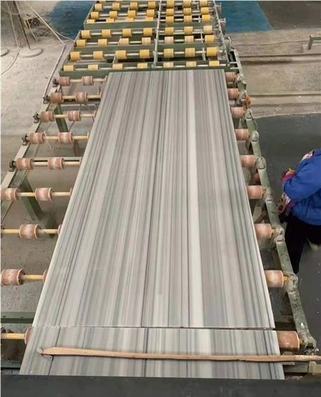 Zebra Marmara/Straight White/White Jade Bookmatch Marble Slab