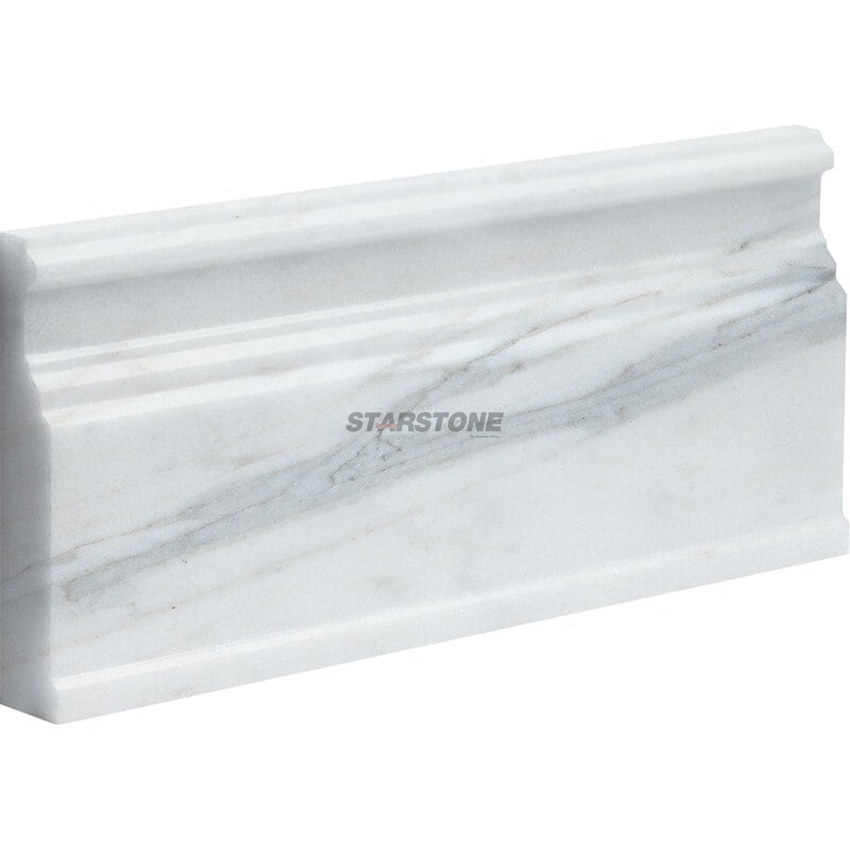 Starstone Good Price Nice White Marble Skirting/Trim for Bathroom Decoration