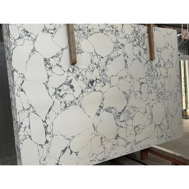 Polished/Honed Engineered/Artificial Stone Slabs Bianco Carrara/Calacatta White Veins/Arabescato Marble for Wall Tiles/Flooring/Background/Building Materials
