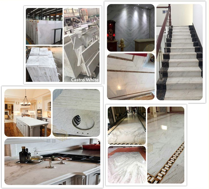 Cheap Polished White/Carrara/Calacatta/Grey/Brown/Black/Beige Natural Stone Marble Slabs for Kitchen/Bathroom/Flooring/Wall