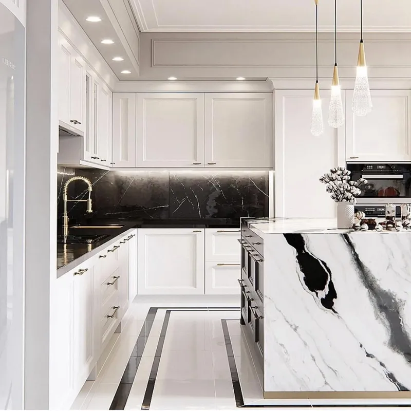 Panda White Marble Countertop