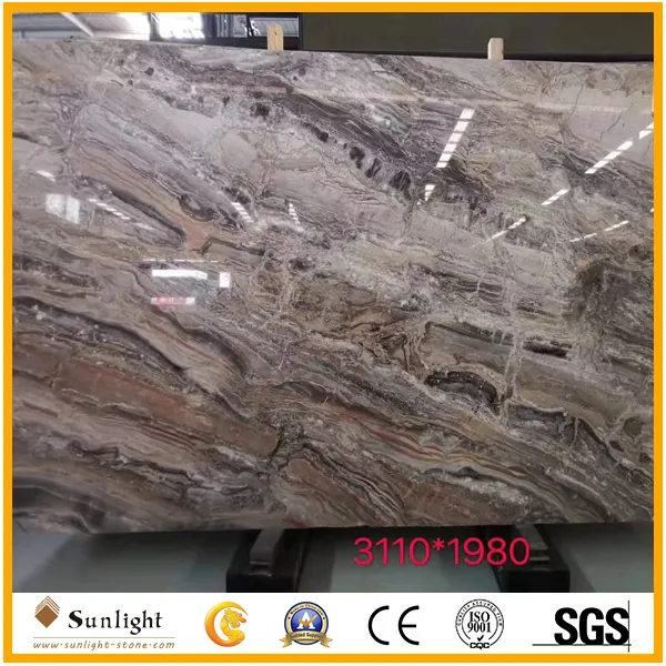 Venice Brown Marble Slab 3