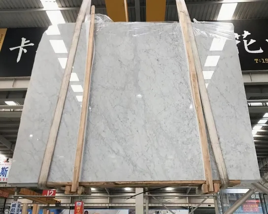 New Calacatta/Carrara White Stone Marble for Construction/Flooring/Wall/Kitchen/Bathroom