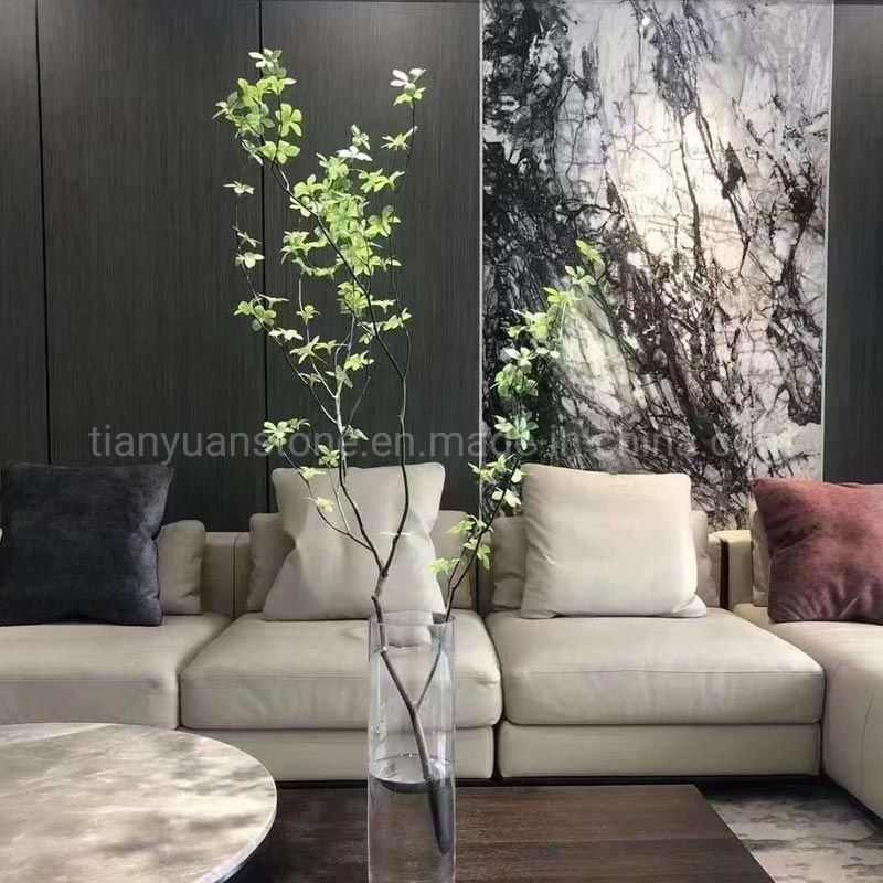 Lilac Marble Bookmatch Slab White Marble for Flooring Slab Lilac for Floorwall Design