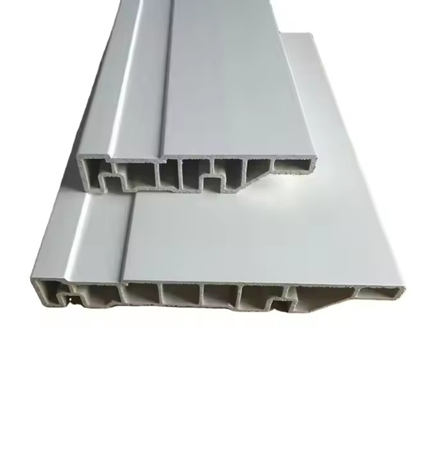 Modern White Marble Look WPC Floor Skirting Board MDF for Vinyl Floor Budget-Friendly Flooring Accessories for Apartment Hotel