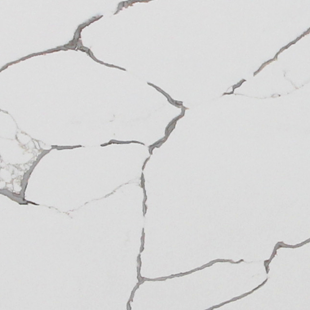 Calacatta and Marble-Like Veined Quartz Slab