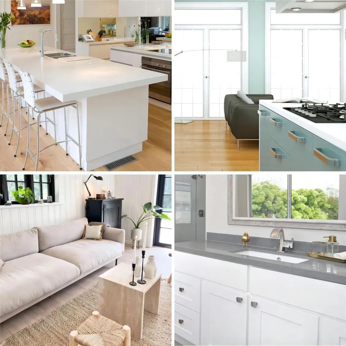 Wholesale Price Cut-to-Size Onyx Faux Solid Surface Kitchen Backsplash Manufacturer in China