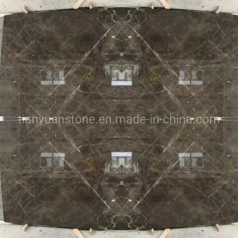 Elegant Brown Marble Slab 4