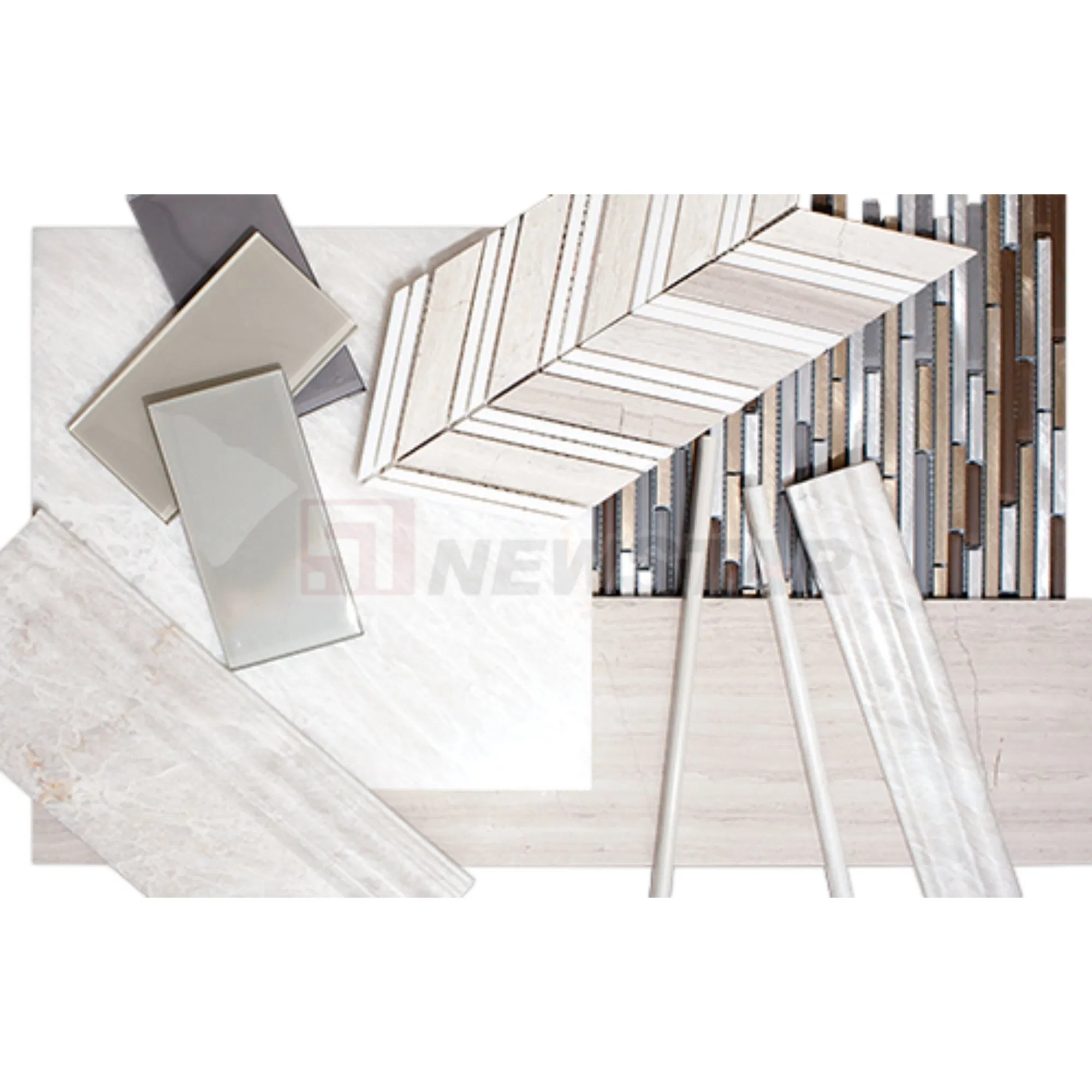 Newstar Custom Size Nature Marble Stone Skirting Floor Wall Border Interior Decorative Line for Villa