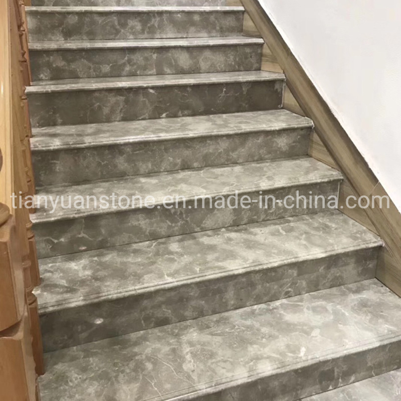 Natural Cream Marble Stone Stairs/Step/Step&Riser/Treads for Construction Decoration