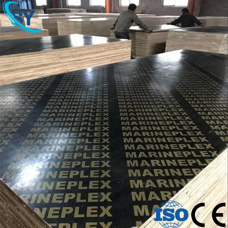 4*8FT 1220*2440mm Formwork Concrete Plywood Biz Standard Shuttering Plywood Phenolic Glue 2 Times Hot Pressed Black/Green Film Faced Plywood for Construction