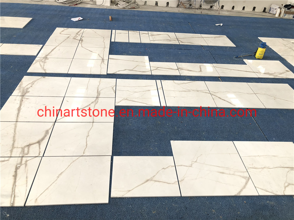 New Bianco Calacatta/ Carrara/ Statuario White Marble for Slabs and Tiles