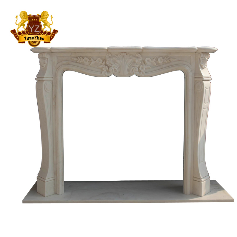 High Quality Customized Size Natural Stone Marble Fireplace Mantel for Indoor Decoration with Cheap Price