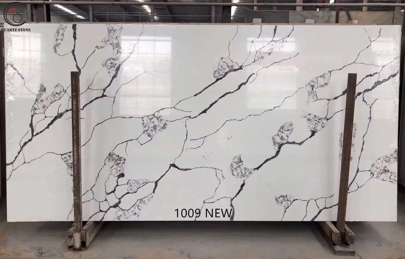 Calacatta Carrara and Marble-Like Veined Quartz Slabs