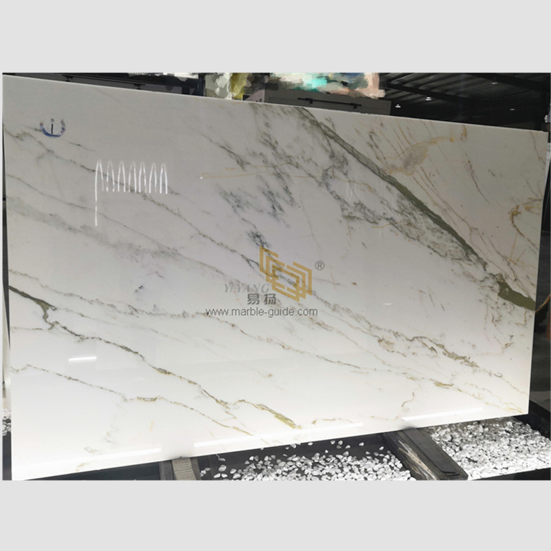 Natural Chinese Calacatta/Carrara Gold/White Marble Slabs for Kitchen/Bathroom/Countertop Floor/Wall Tiles