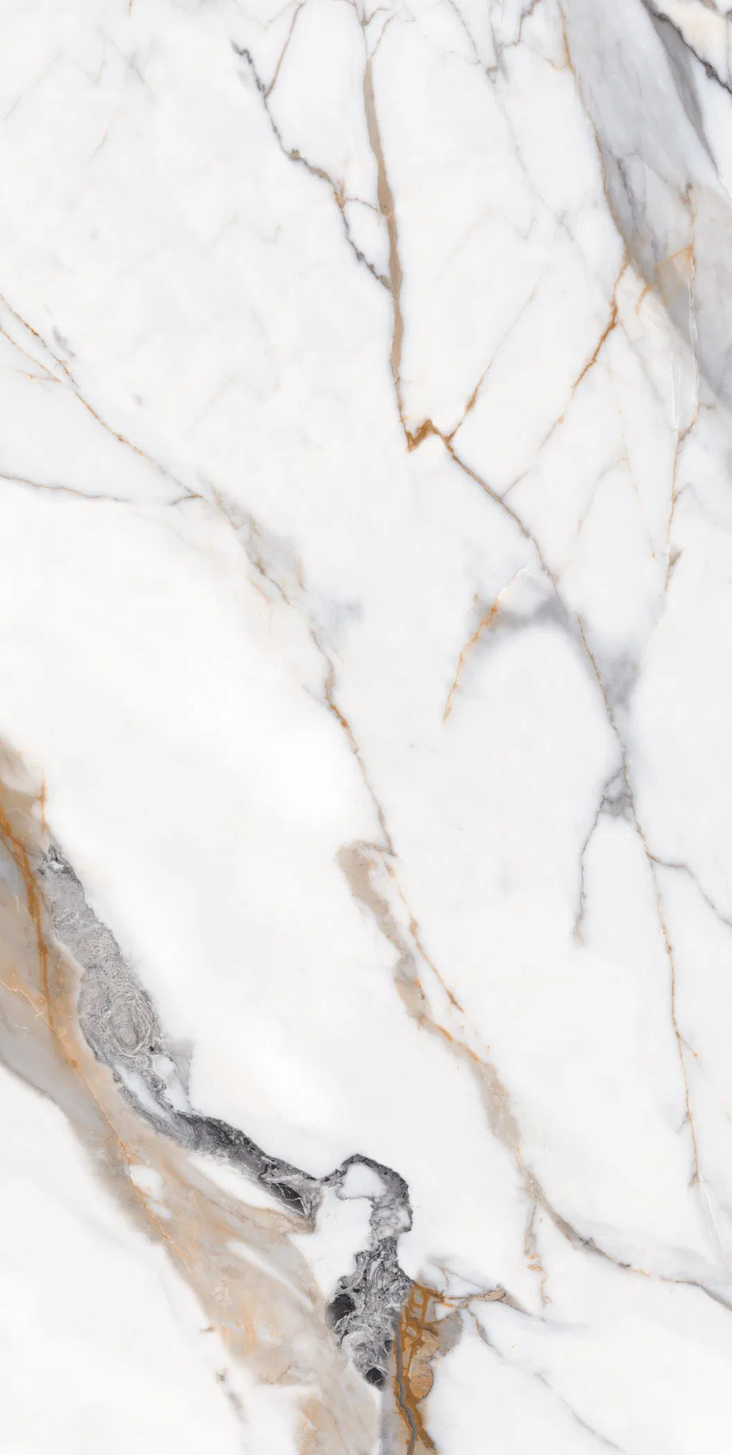 Calacatta Gold Marble Modern Home Design Kitchen Bathroom Living Room Glazed Polished Outdoor Wall Porcelain Floor Glazed Polished Ceramic Porcelanato Tile