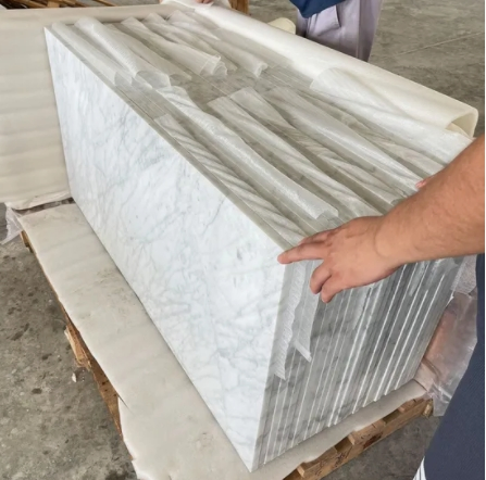 New Calacatta/Carrara White Stone Marble for Construction/Flooring/Wall/Kitchen/Bathroom