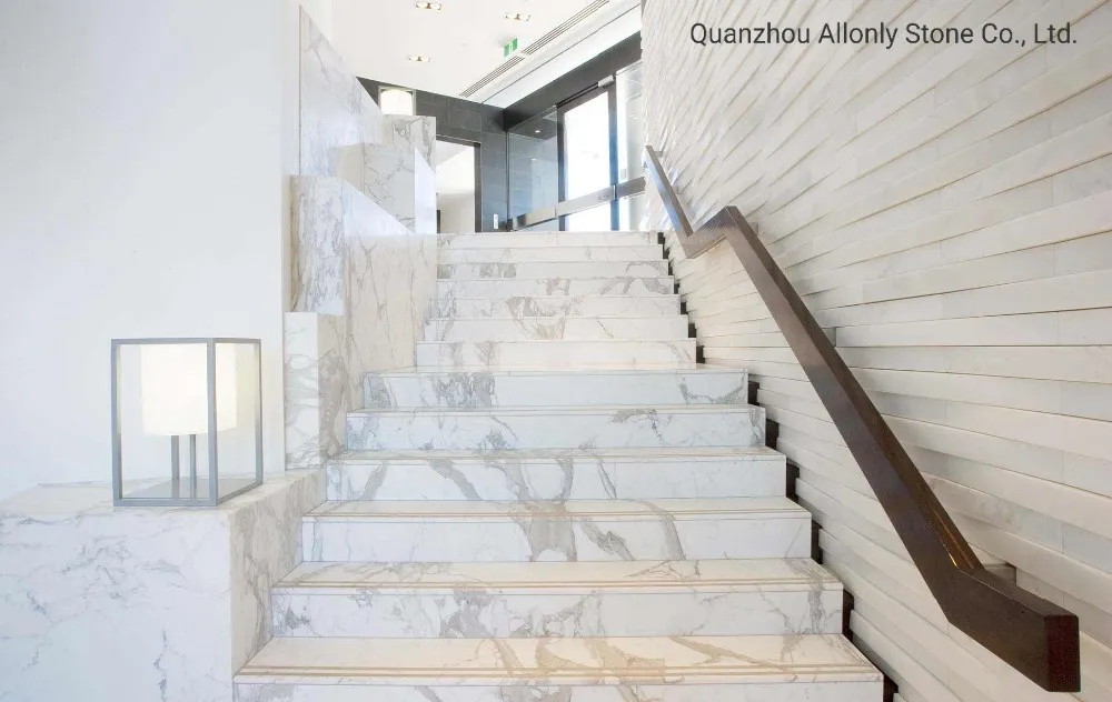 Modern Non Slip Granite Marble Stairs Tread Tiles Design